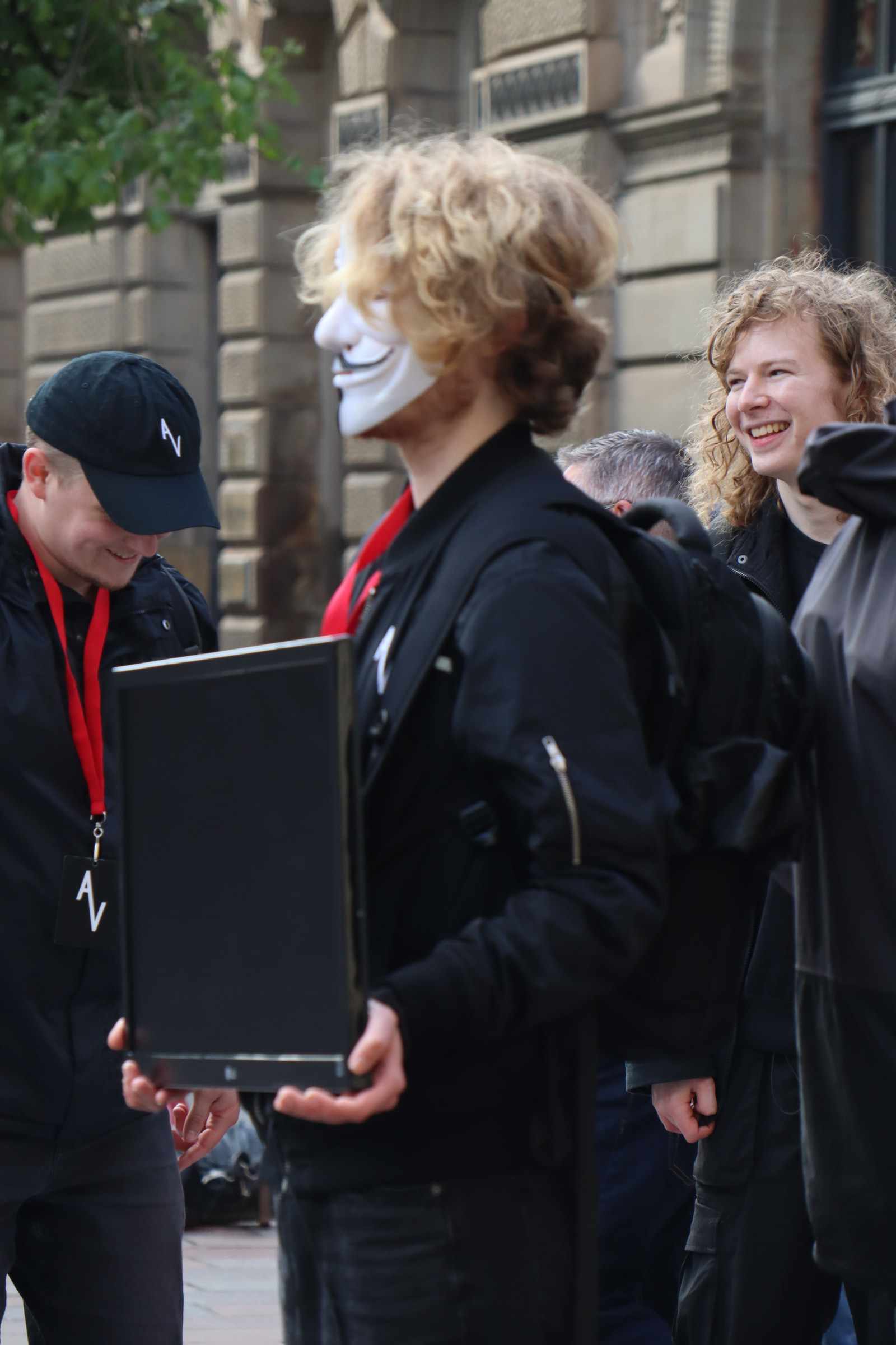 Organisers of Anonymous for the Voiceless cube of truth
